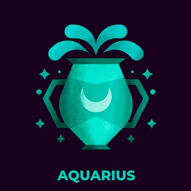 Aquarius zodiac icon